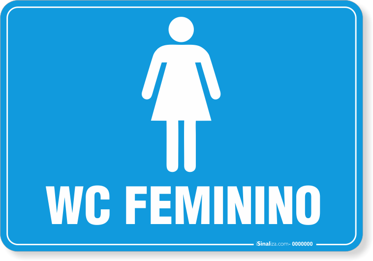 placa banheiro feminino vs masculino qual a diferença