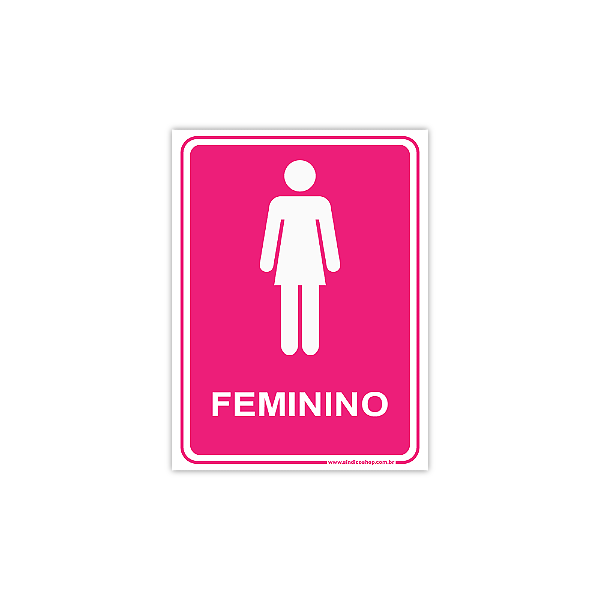 placa banheiro feminino vs masculino qual a diferença