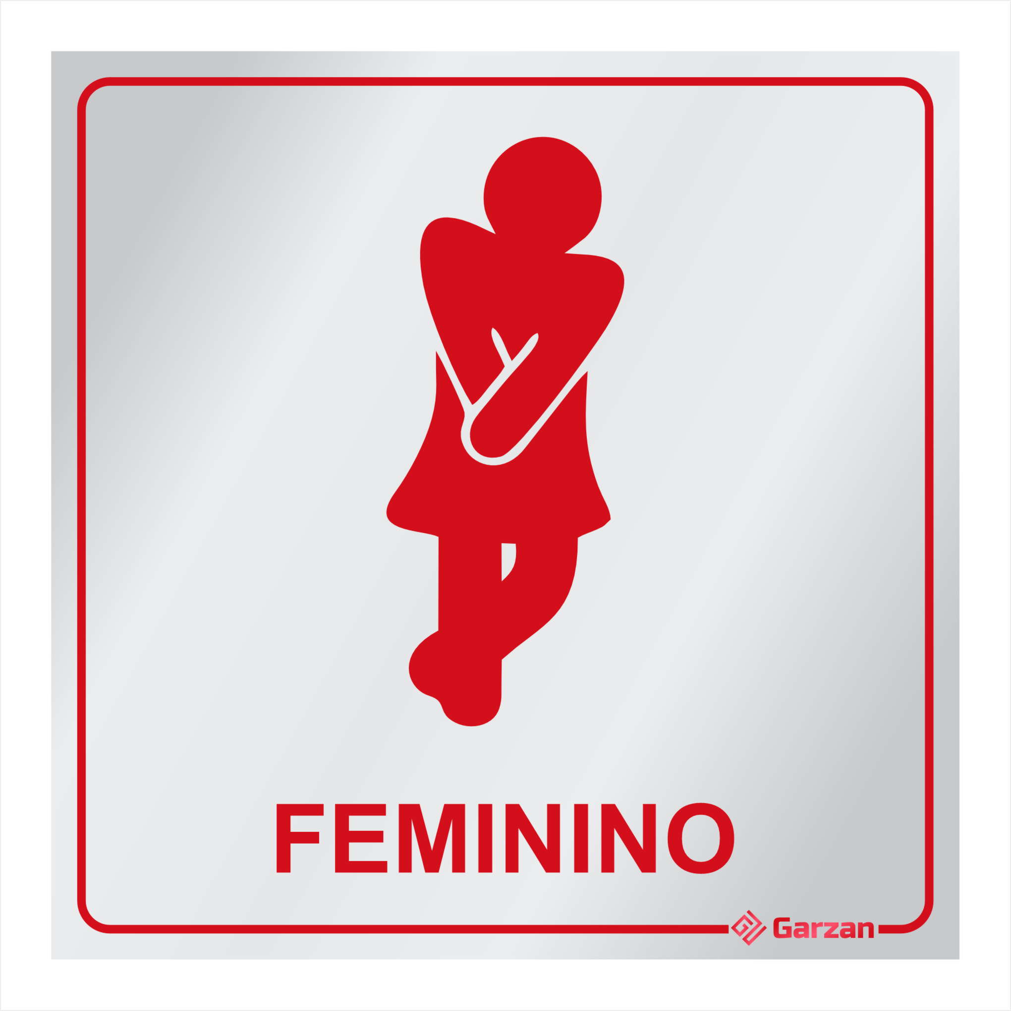 quanto custa uma placa de banheiro feminino personalizada
