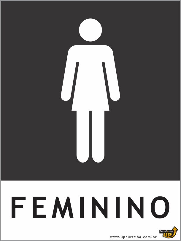 ideias criativas placa banheiro feminino