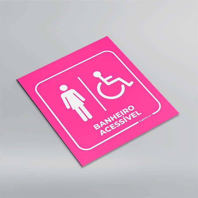 erros comuns ao escolher placa banheiro feminino