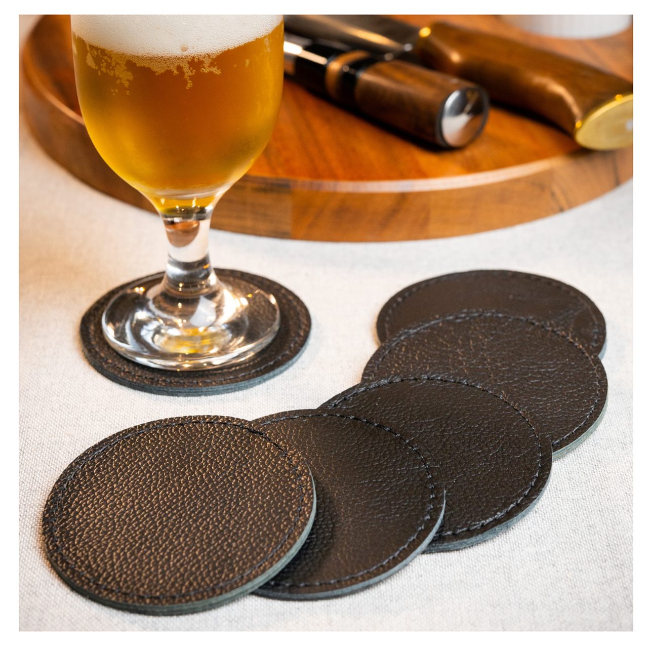 porta copos rústico