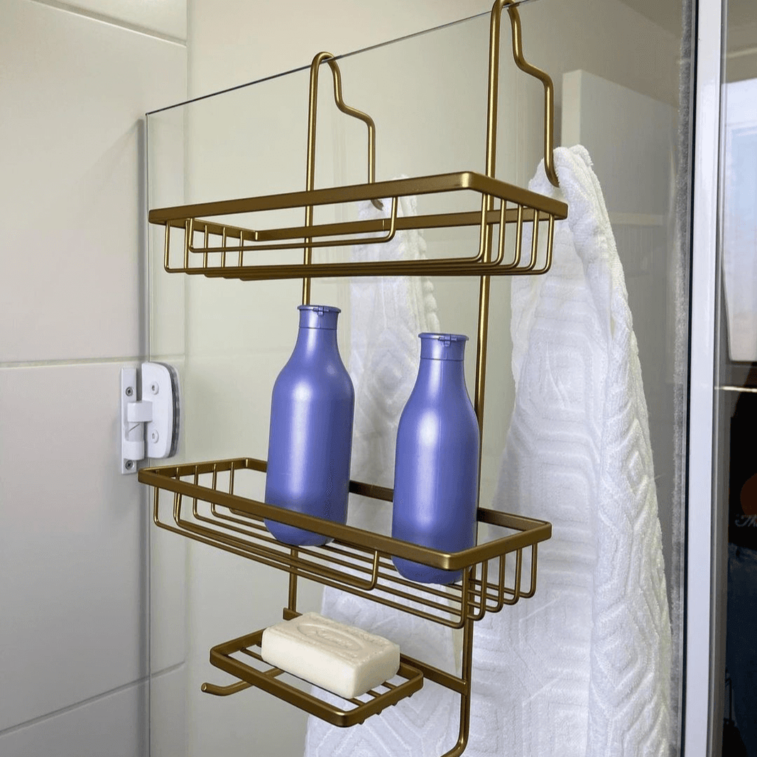 porta shampoo branco