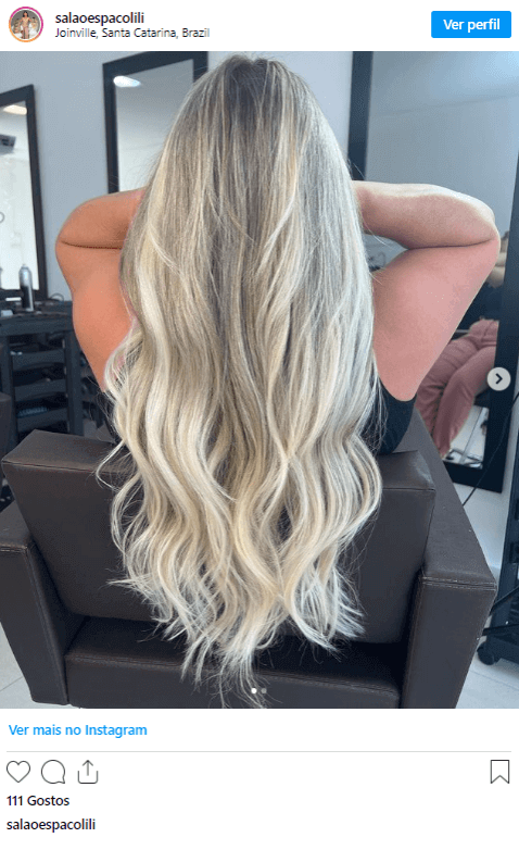 preço de luzes no cabelo