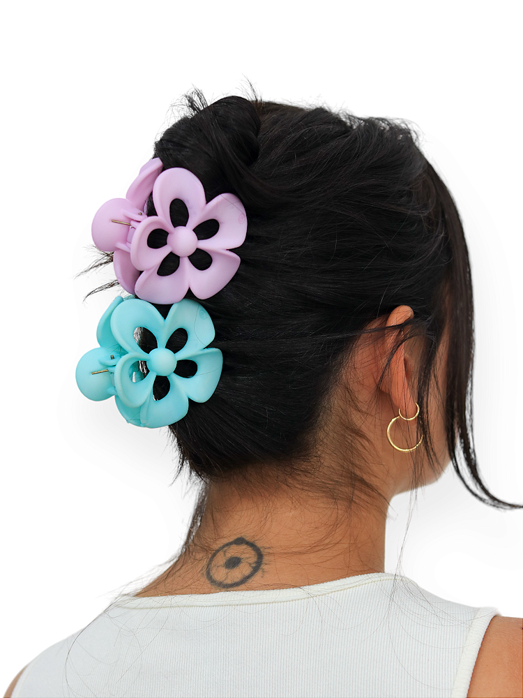 Presilha de flor kawaii