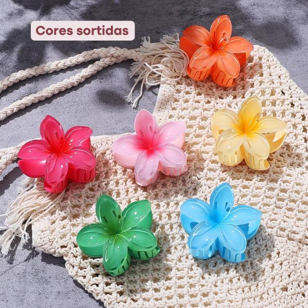 Presilha de flor havaiana