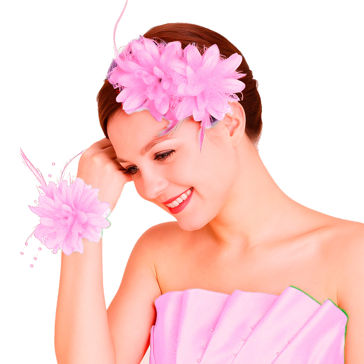 Presilha de flor de hibisco