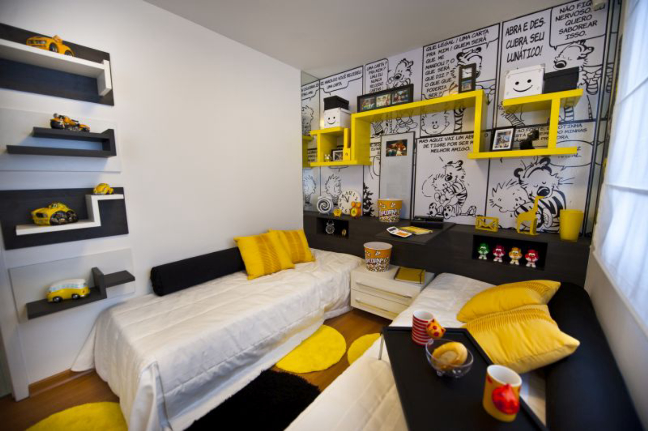 ideias de decoração quarto e sala juntos