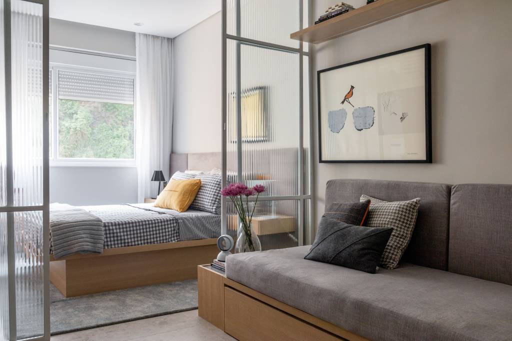 ideias de decoração quarto e sala juntos