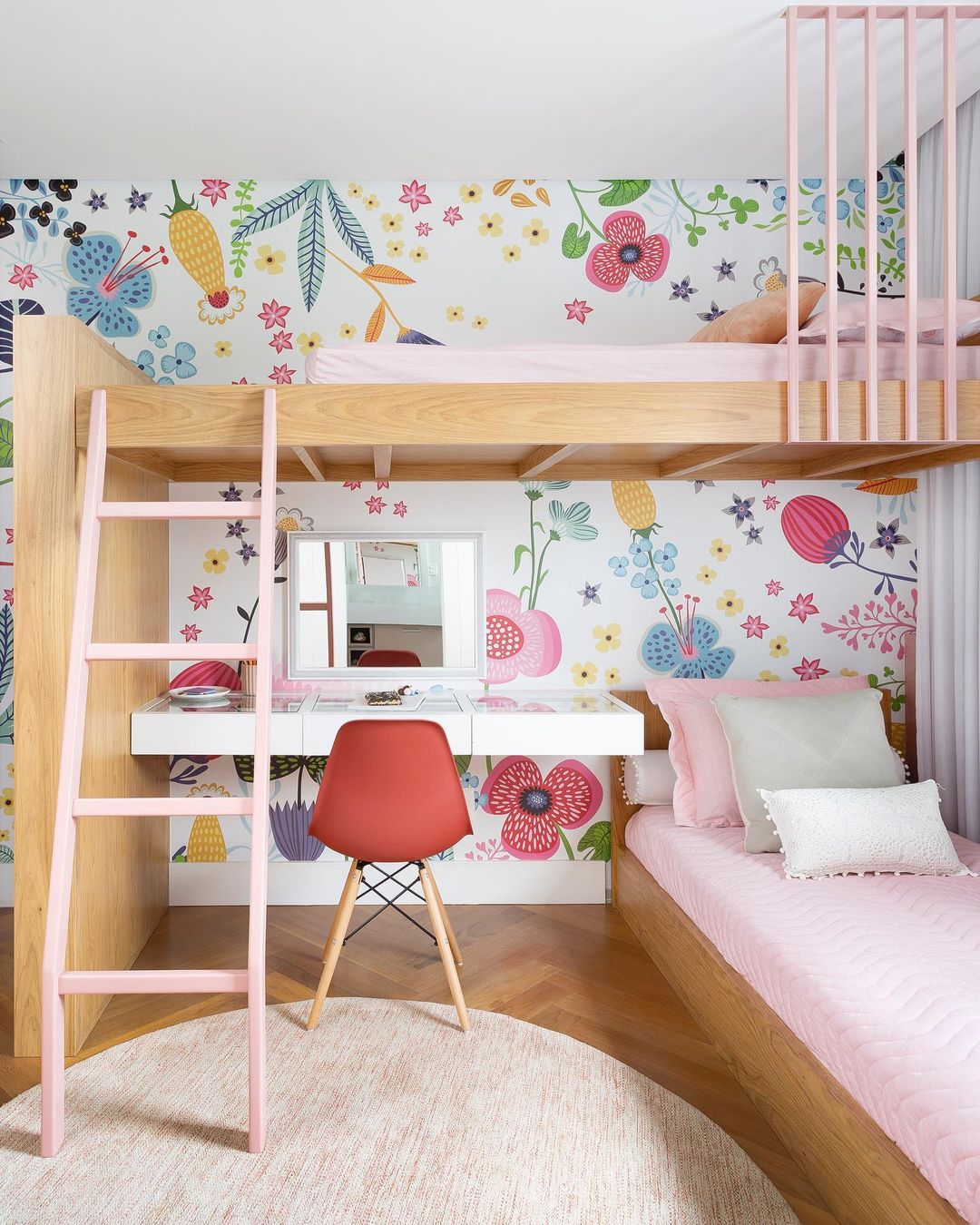 quarto feminino com luzes