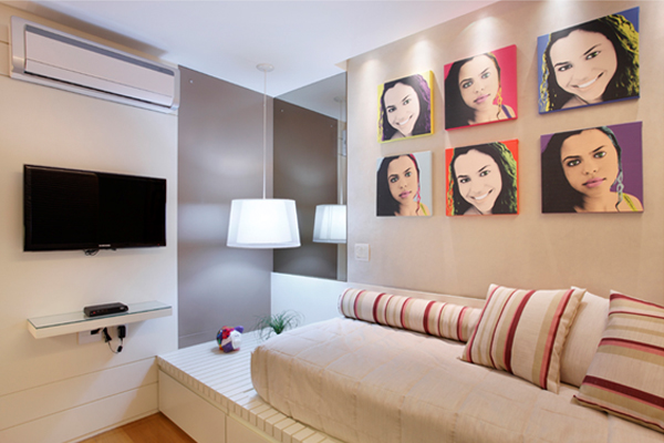 quarto feminino pequeno