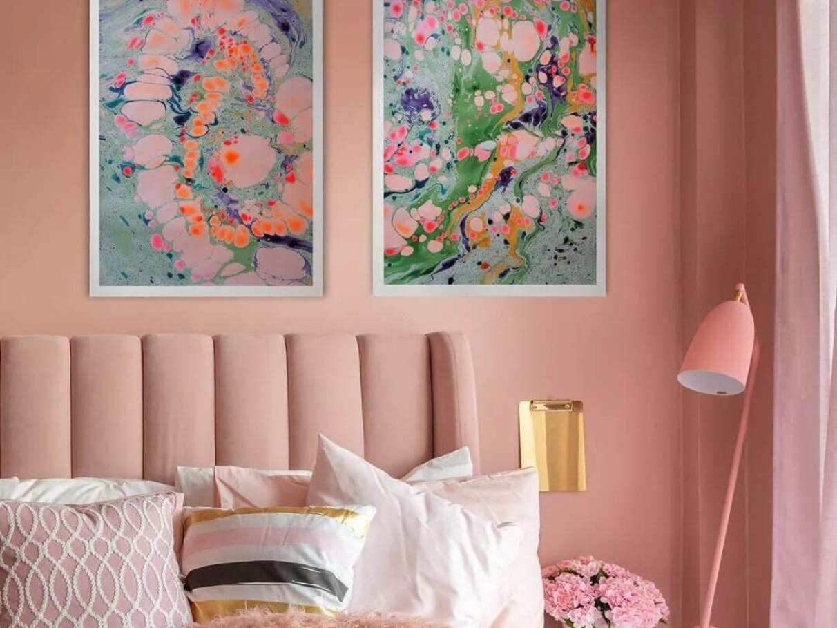como evitar excesso rose gold decoração quarto