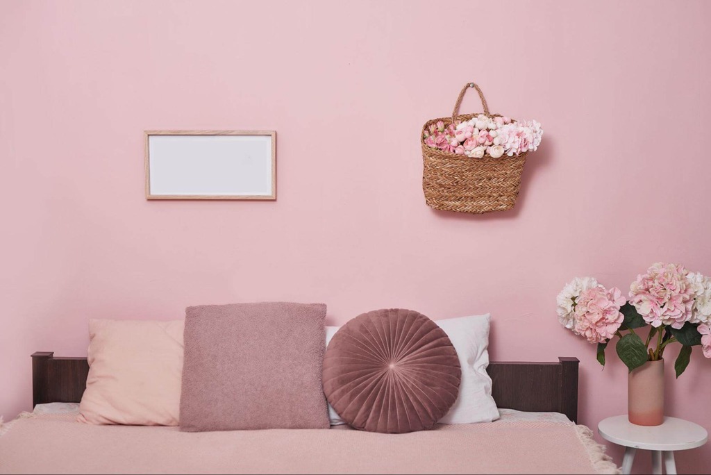 como evitar excesso rose gold decoração quarto