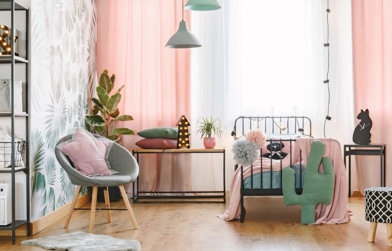 como evitar excesso rose gold decoração quarto