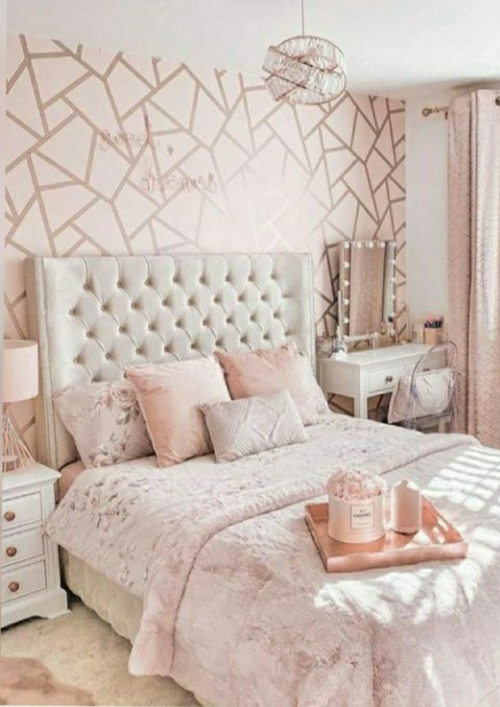 rose gold vs dourado decoração quarto qual escolher