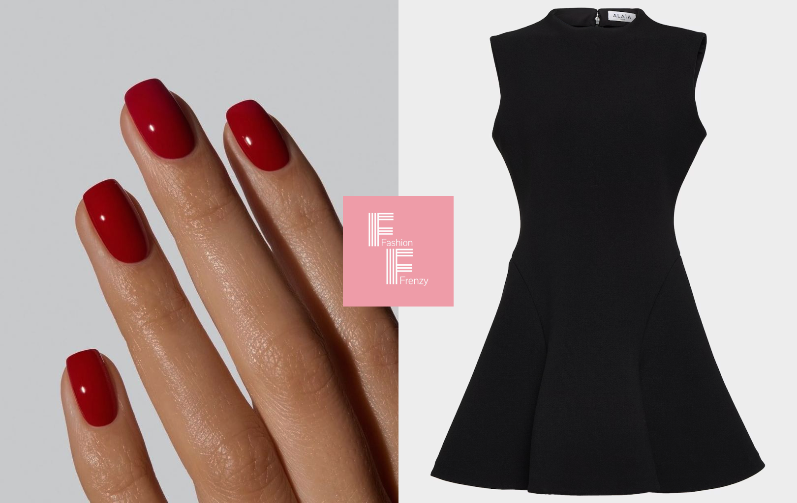 que cor de esmalte usar com vestido vermelho