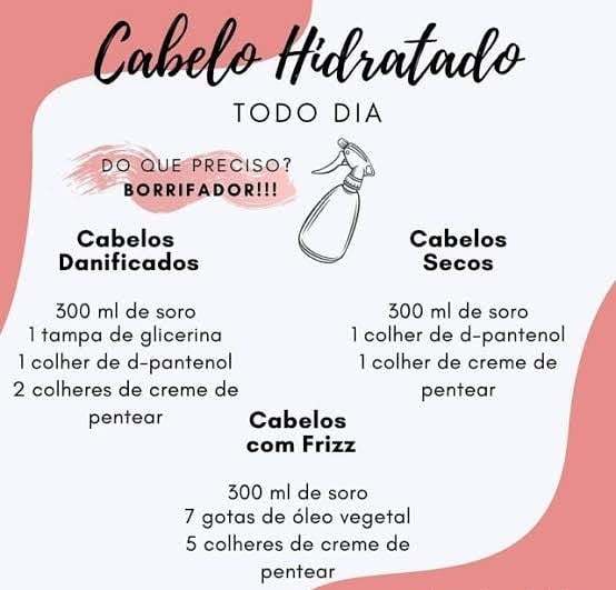 receitas para cabelo