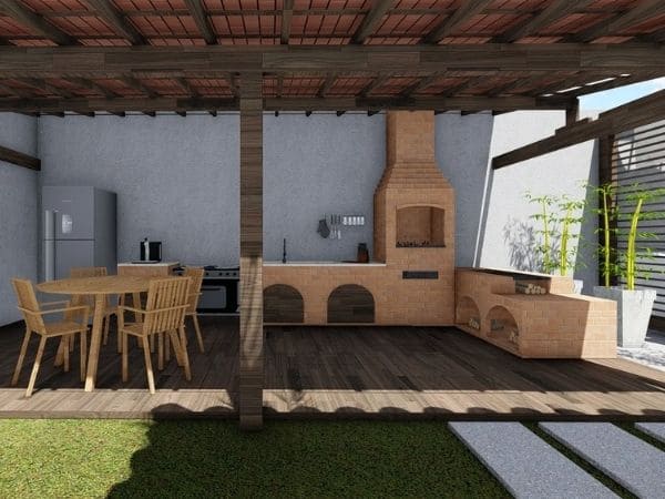 ideias criativas area lazer churrasqueira forno lenha