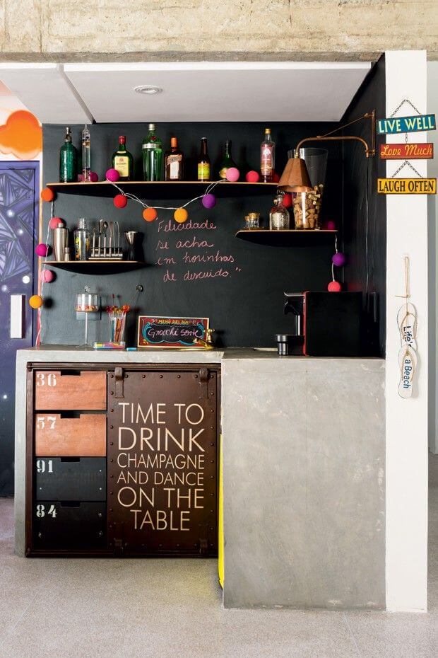 ideias de decoração para bar em casa pequeno