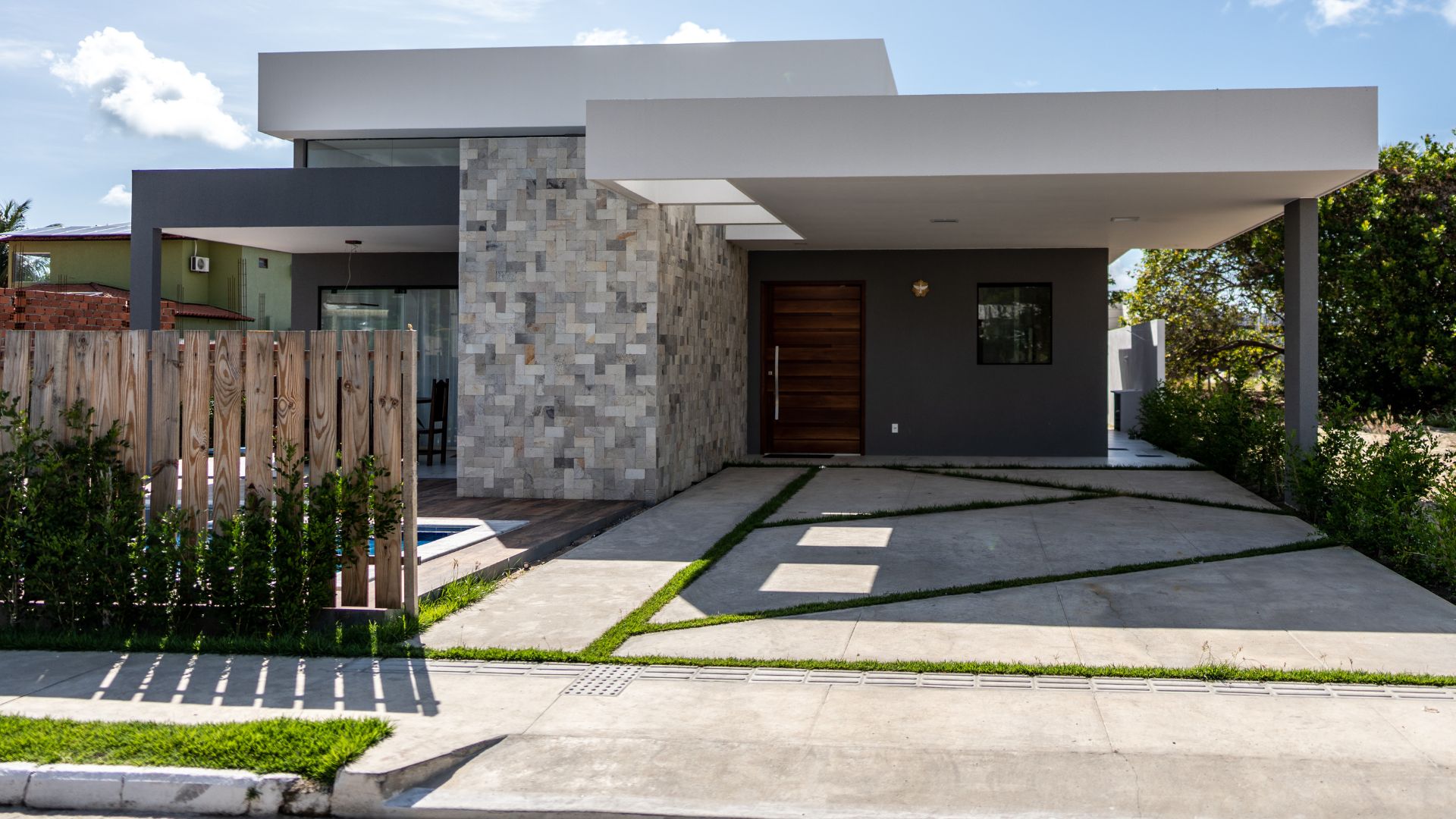 reforma de fachada com textura projetada