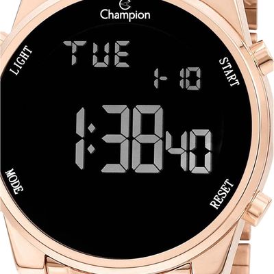 Relógio digital feminino à prova d