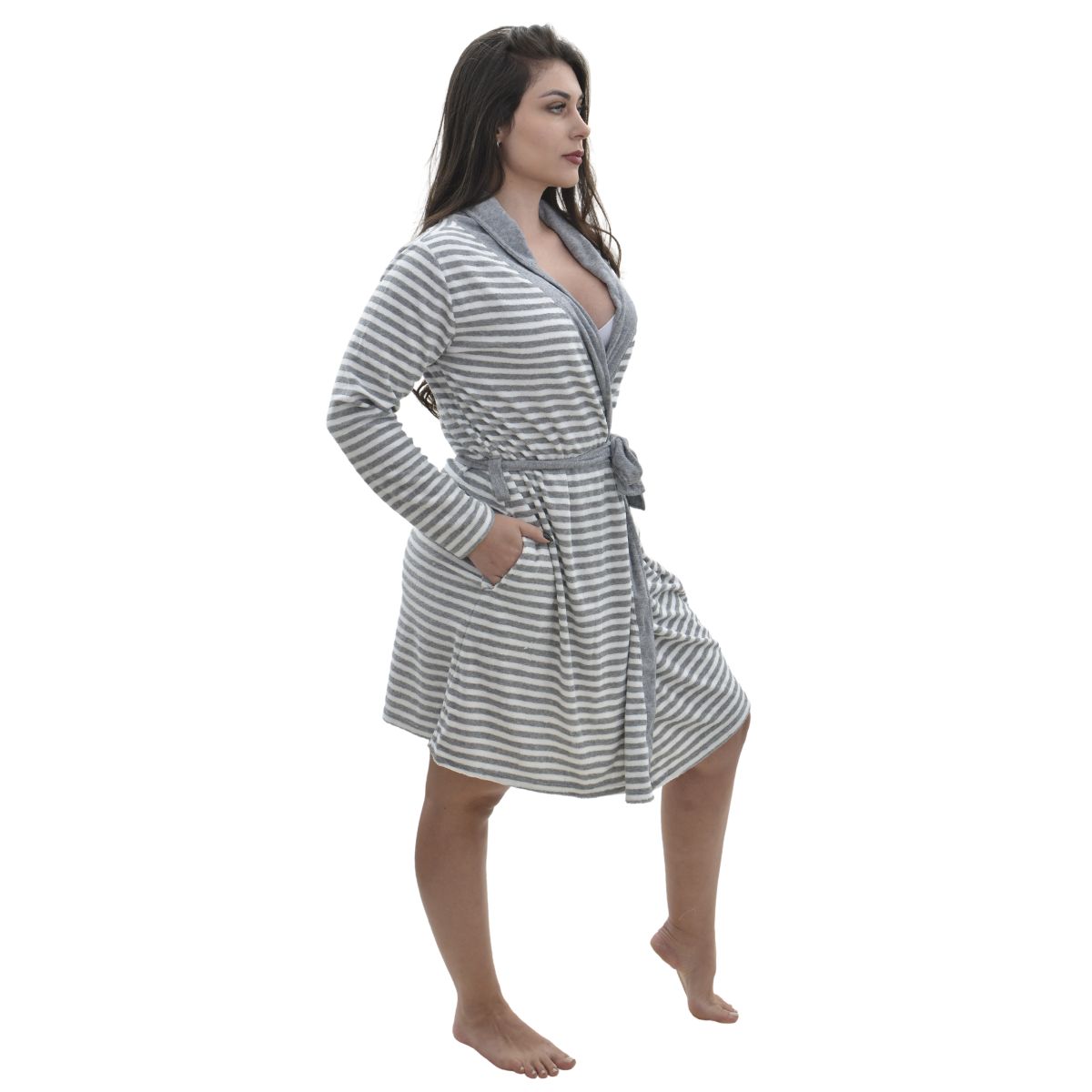 Robe atoalhado feminino