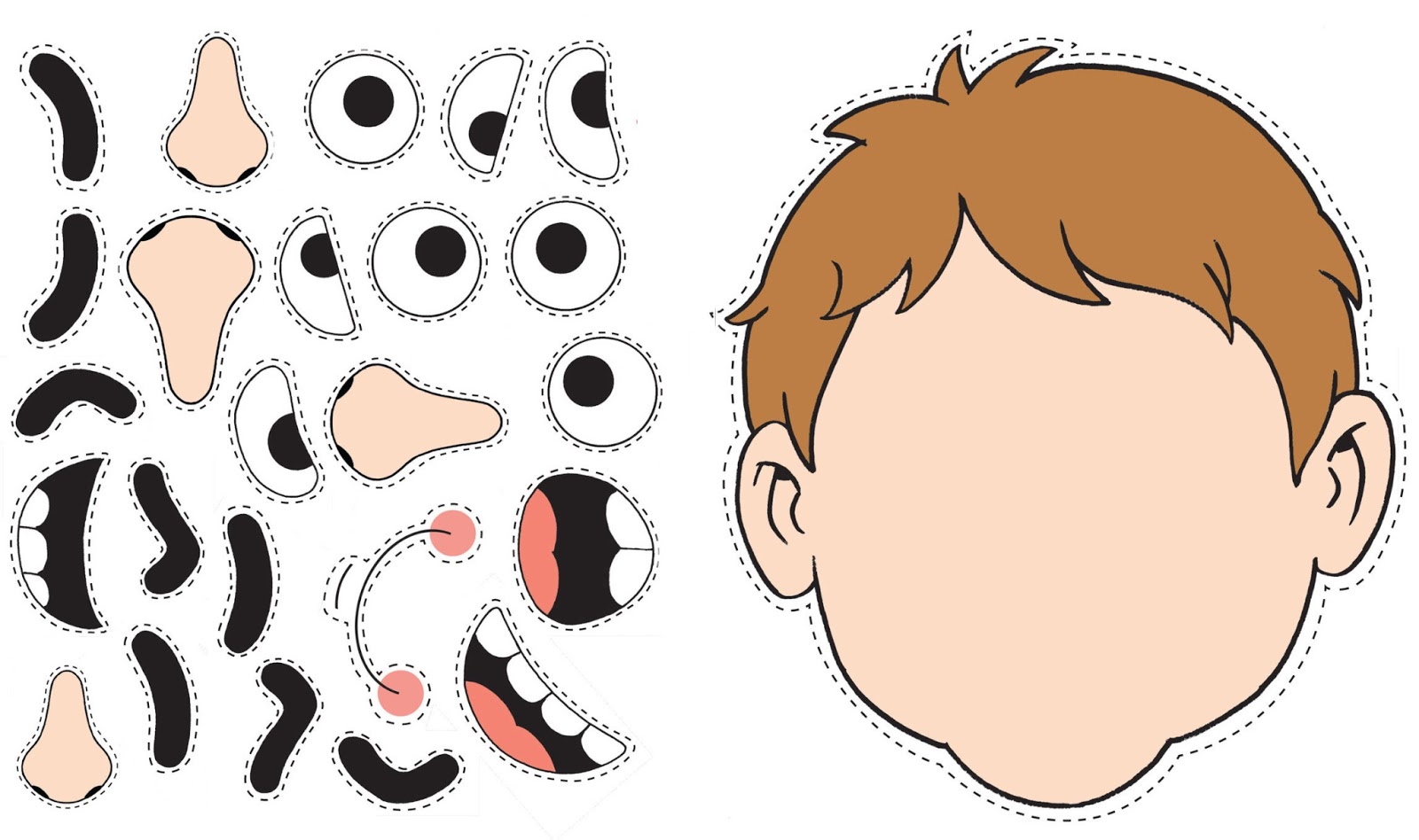 rosto para completar