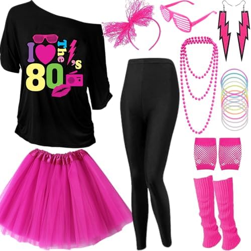 roupa anos 80 feminina para festa