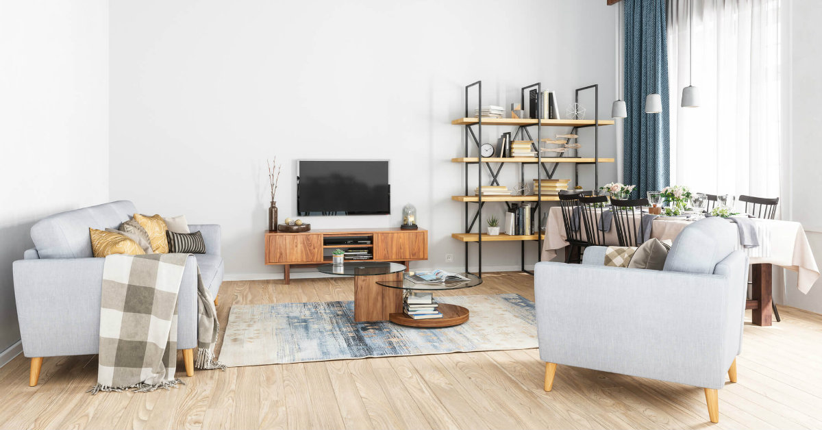 estilo escandinavo vs industrial sala