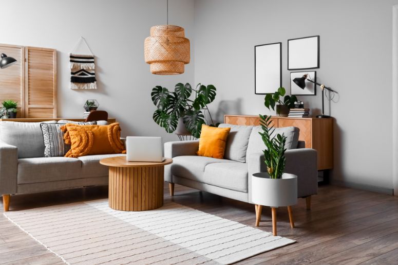 estilo escandinavo vs industrial sala