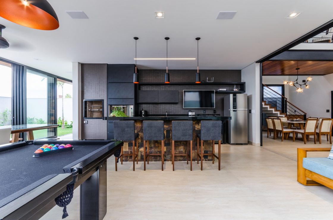 melhores ideias sala de jogos moderna