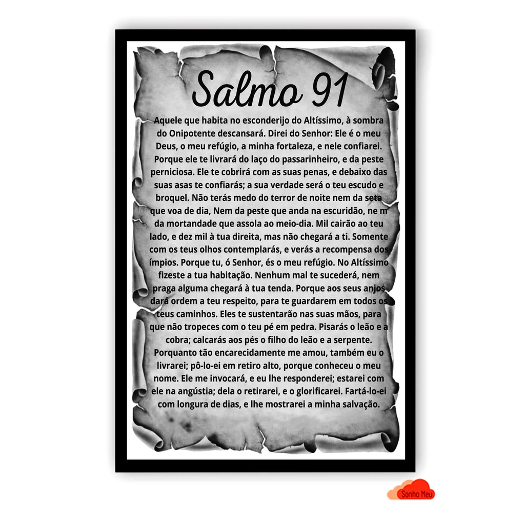 salmo 91 para recem nascido