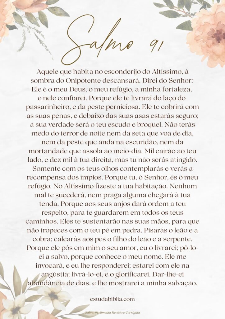 salmo 91 para ansiedade