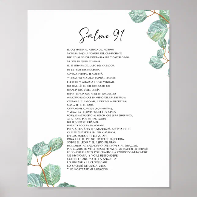salmo 91 em quadro