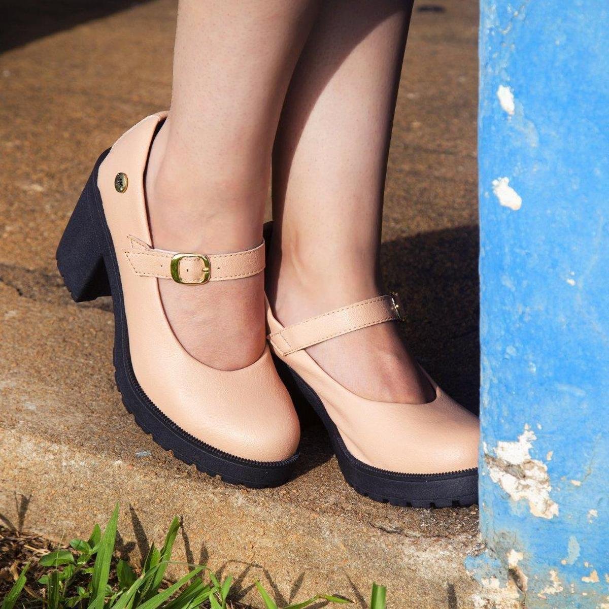 Sapato Mary Jane colorido