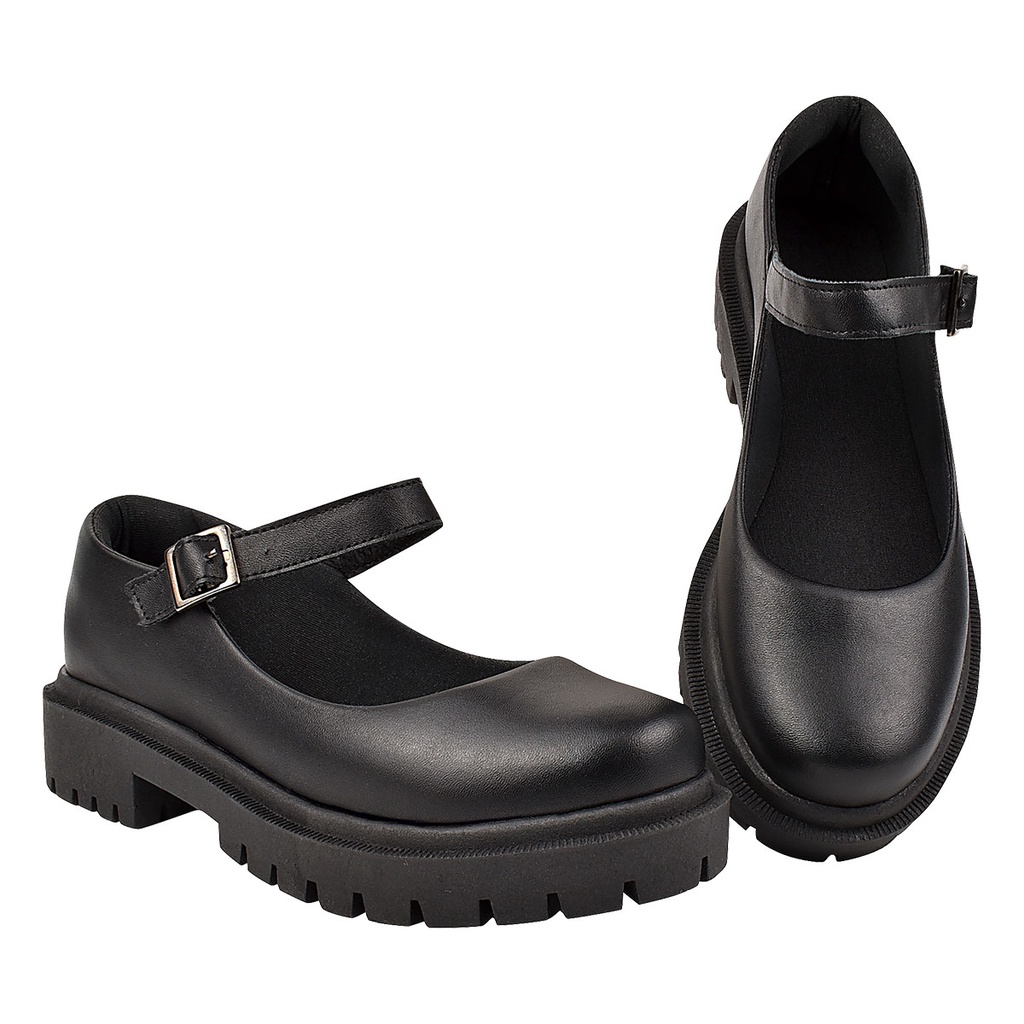Sapato Mary Jane metálico