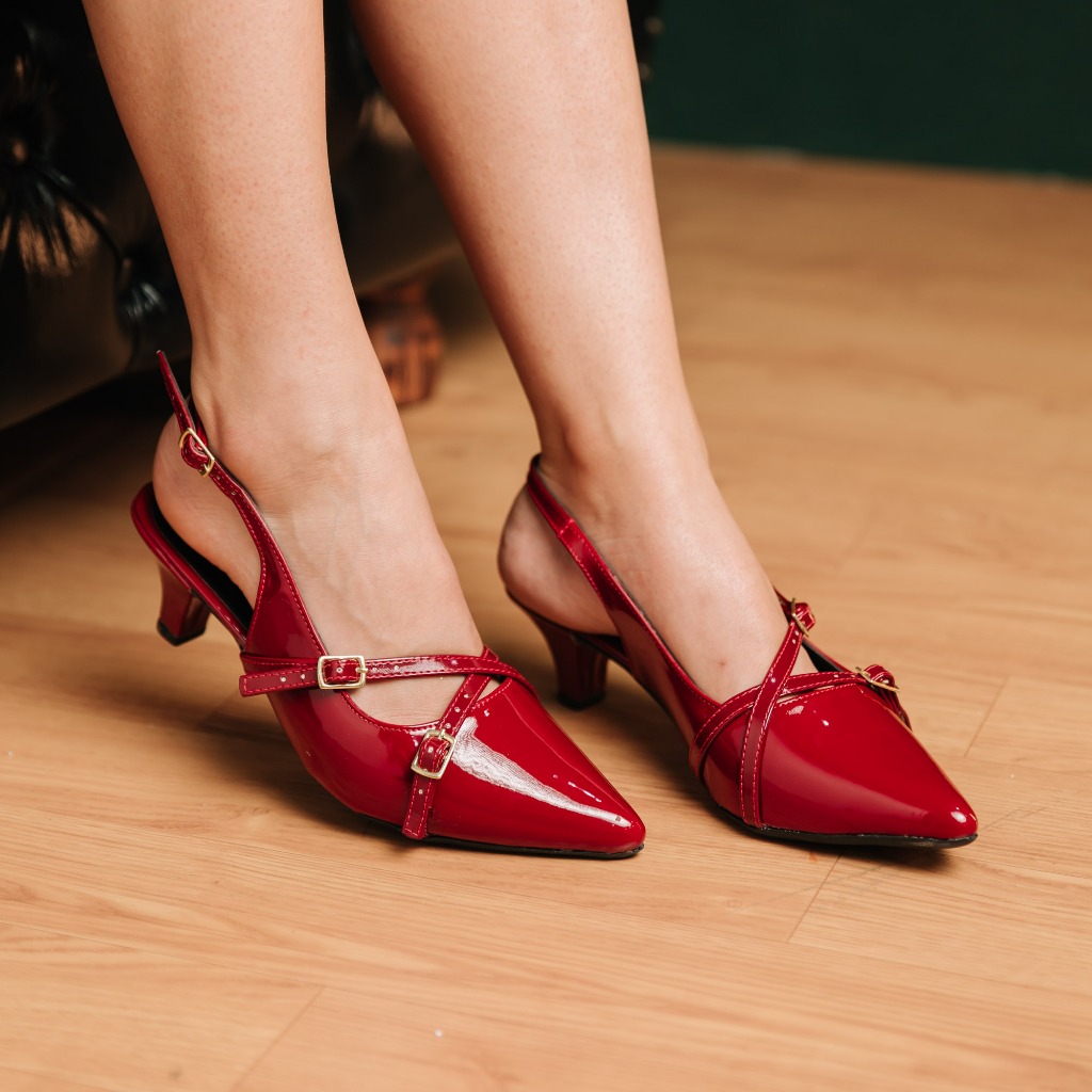 scarpin feminino salto agulha preto