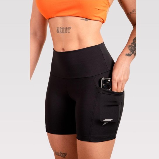Shorts de corrida feminino com secagem rápida