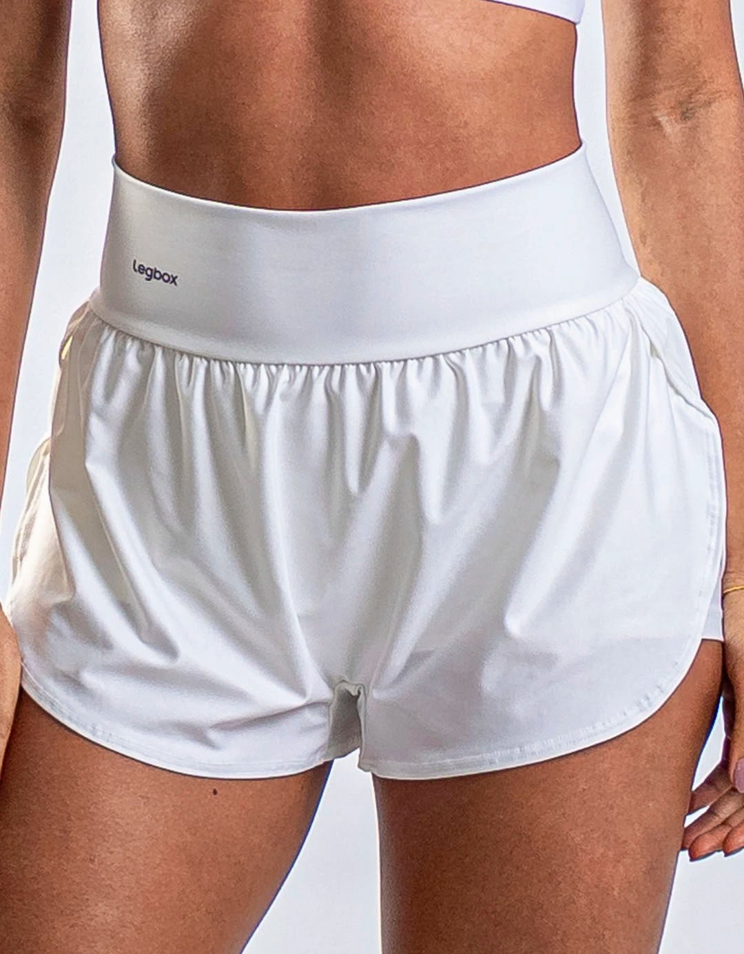 Shorts de corrida feminino com proteção UV
