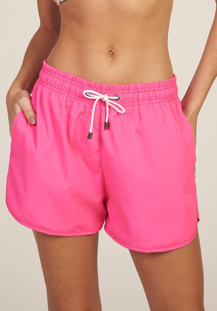 Short tactel feminino com bolso