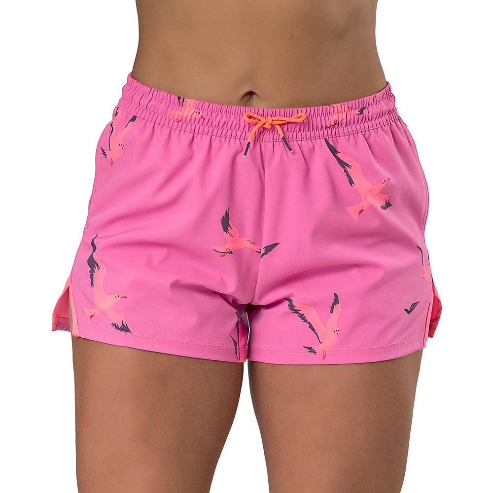 Short tactel feminino com forro