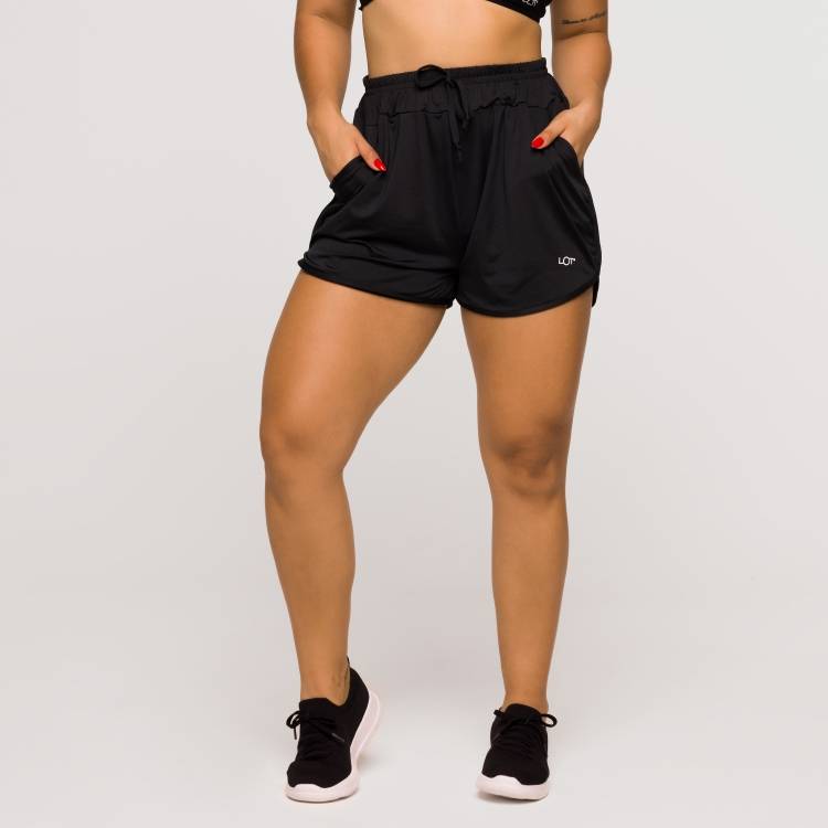 Shorts de academia feminino cintura alta