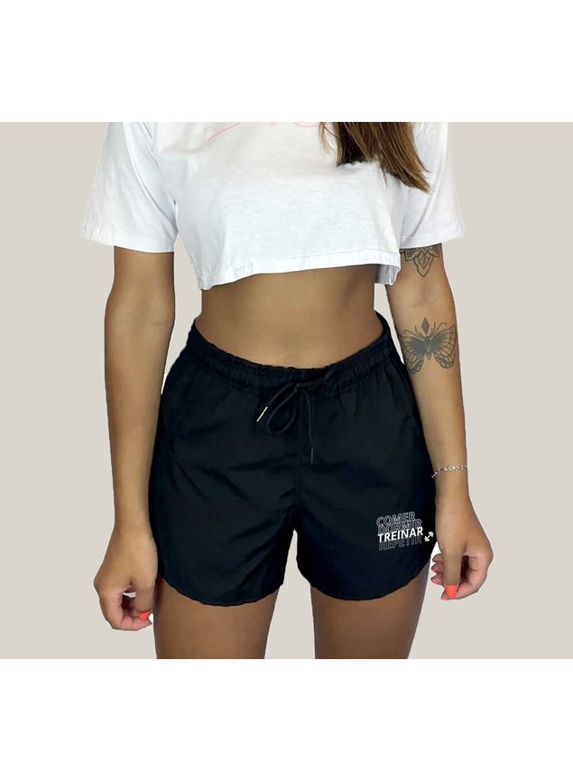 Shorts de academia feminino estampado