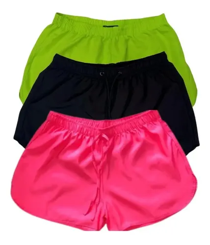 Shorts de academia feminino plus size