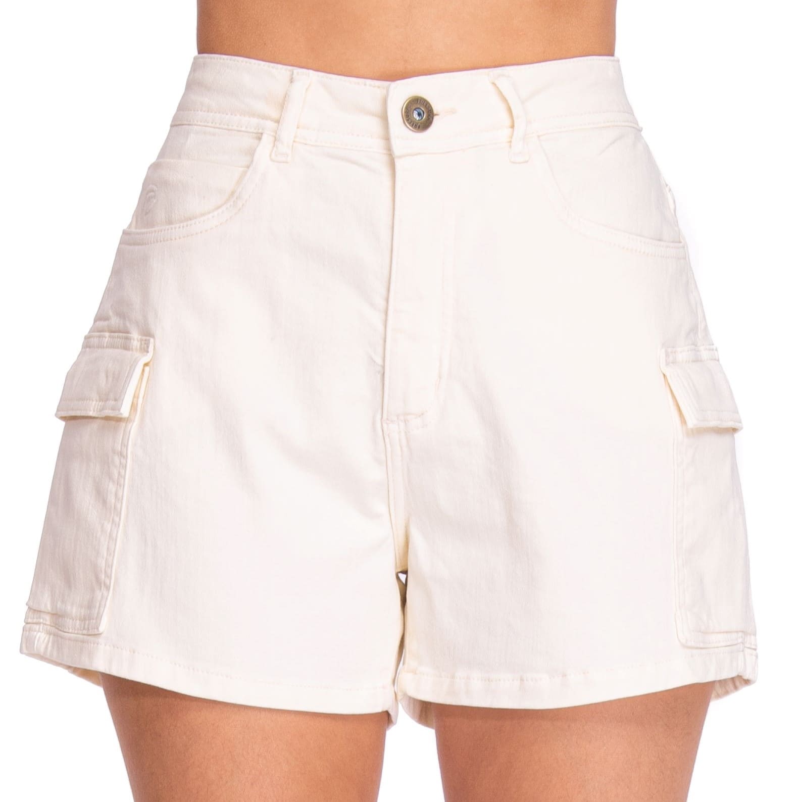 short alfaiataria feminino colorido