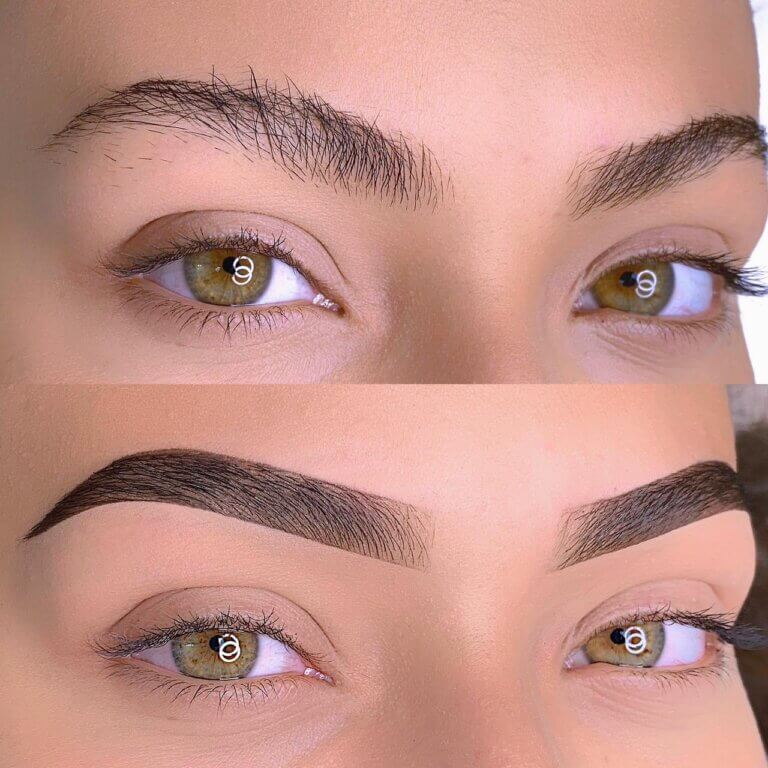 técnica de henna para sobrancelhas