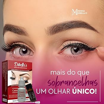 kit de henna para sobrancelha