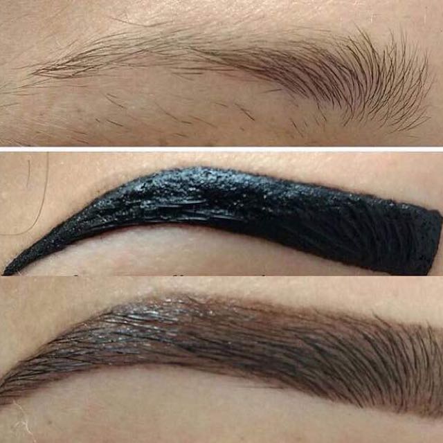 kit de henna para sobrancelha