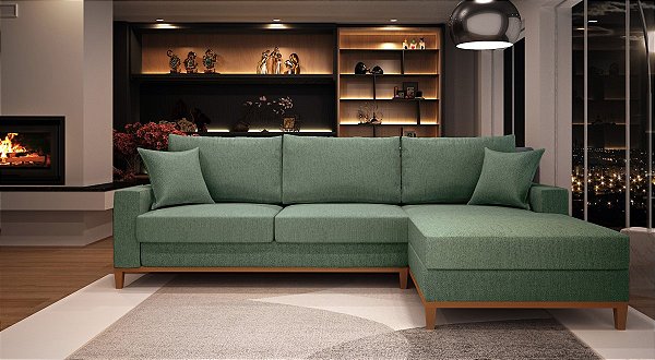 Sofá 4 lugares retrátil