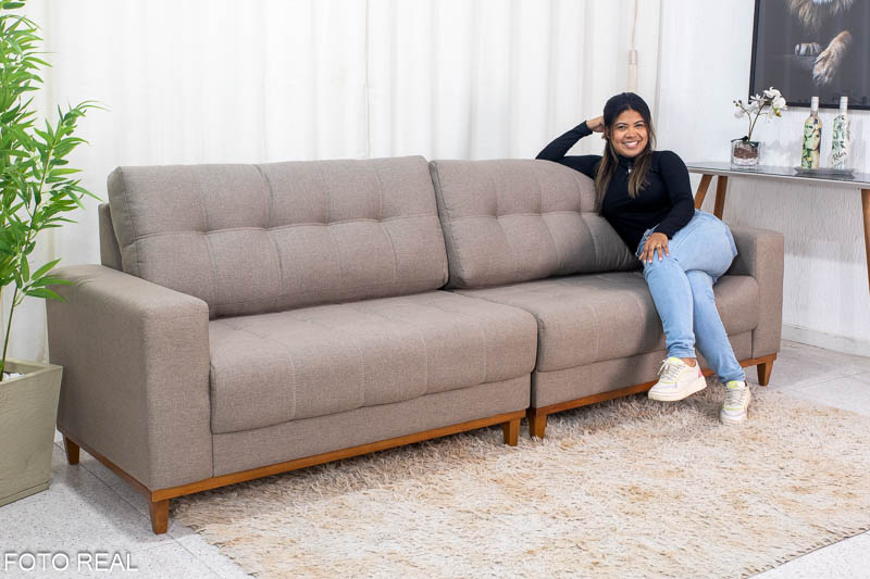 Sofá 4 lugares reclinável